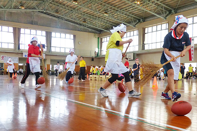 会員同士の白熱した競技