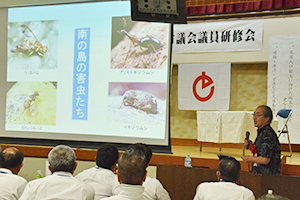 守屋成一氏が講演