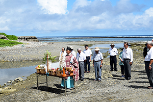 前川・名田川で行われた神事