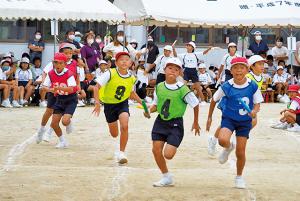 感染対策を強化し無事開催された亀津小運動会