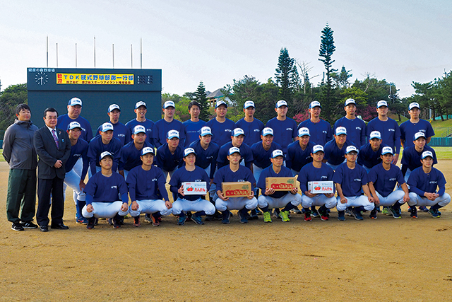 TDK硬式野球部は今回が本町で4回目の合宿