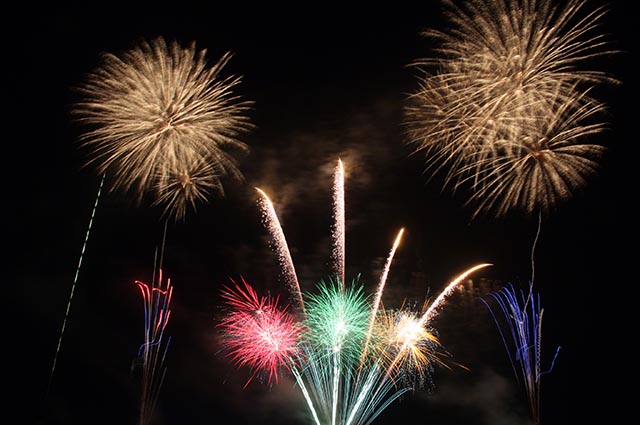 夏の夜空を彩る大輪の花火