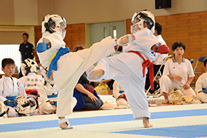 小学校低学年の団体組手競技