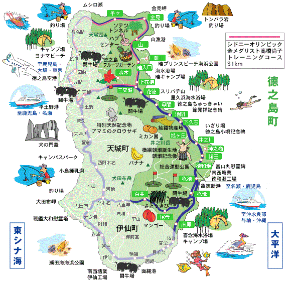 徳之島町の位置