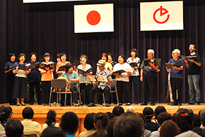 徳之島混声合唱団が民謡メドレーで初出演